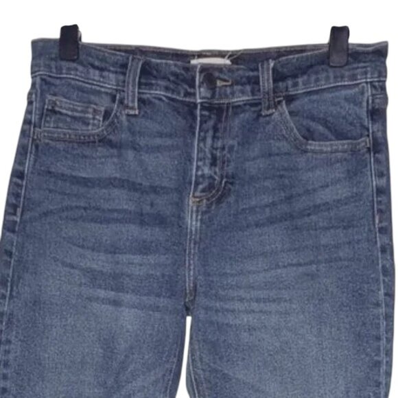 Cello High Rise Waisted Medium Wash Rinse Tapered Leg Mom Retro Denim Jeans Pant - Picture 3 of 5